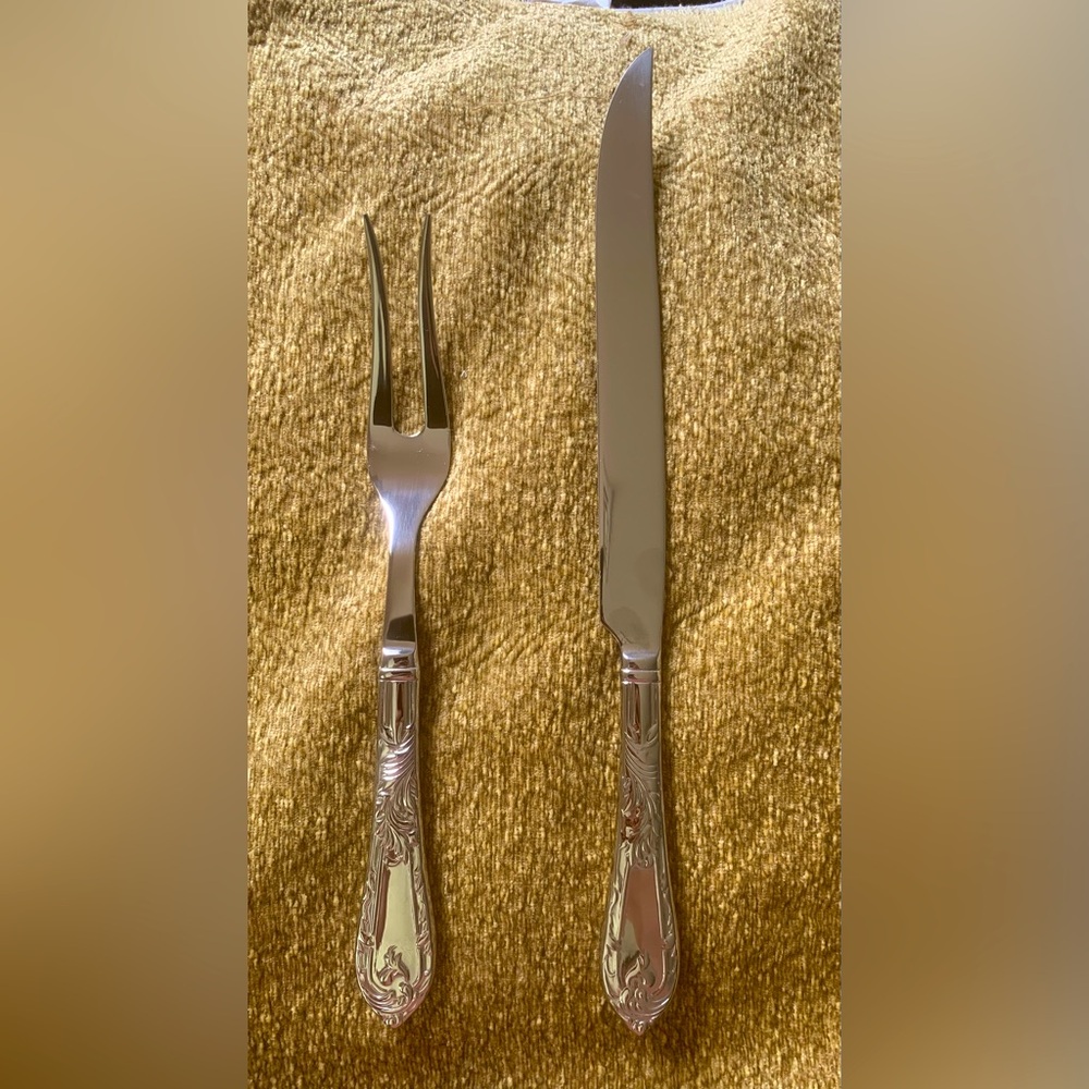 Reed & Barton Monique 2 Piece Carving Set New in box